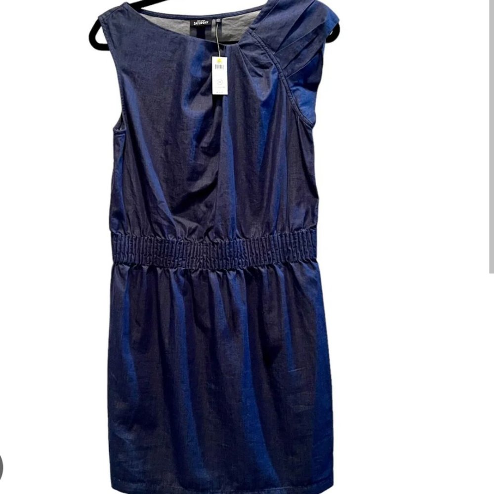 Kate Spade Saturday Let's Dance Chambray Dress NWT SIZE XS